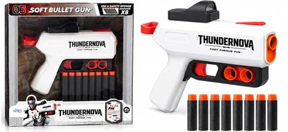 ThunderNova Foam Dart Blaster Gun for Kids with 8 Foam Darts