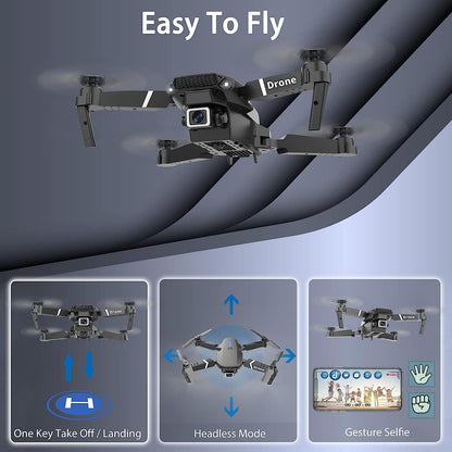 E88 pro plus drone - Black