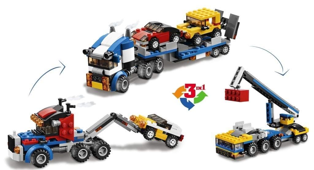 Architect 3 in 1 Jeep, Car & Truck Vehicle Toys | Transporter Building Brick Block for Kids | Stem Educational Learning Die Toys for Kids | Creative Construction Toy (264 Pcs)