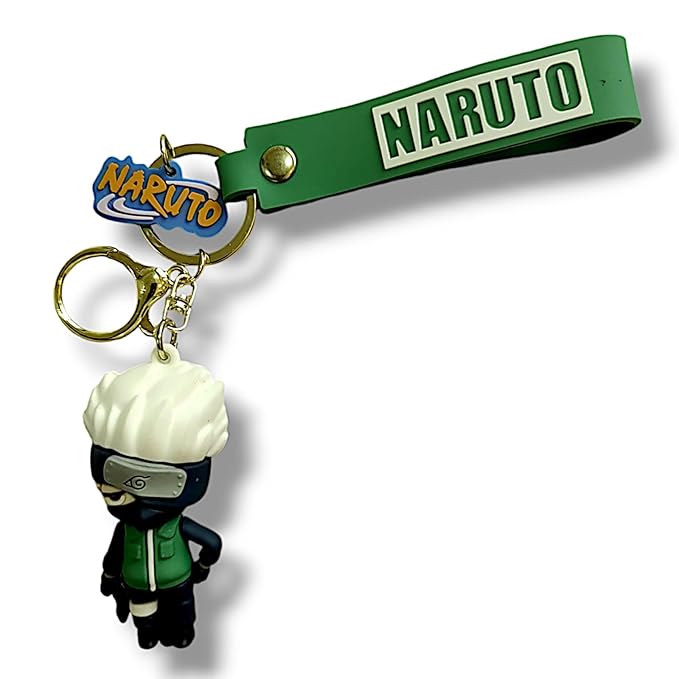 Anime 3D Character Rubber Keychain | NARUTO| Silicon Soft Key Accessory for Kids and Adults