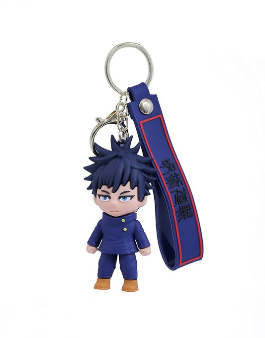 Cute Anime 3D Silicone High -Quality PVC Material Keychain, Suitable for Boys and Girls - Pack of 1