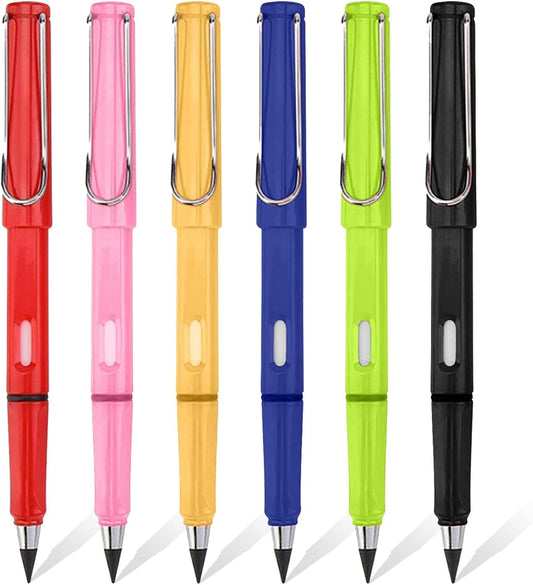 Everlasting Inkless Pencil with Eraser – Infinite Writing (Pack of 1, Assorted)