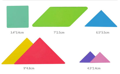 Magnetic Tangram Puzzle Book for Kids