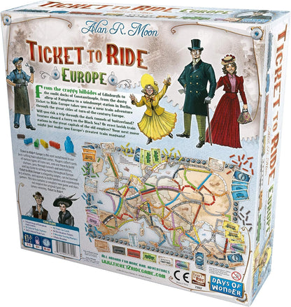 Ticket to Ride Europe Board Game - Embark on a Railway Adventure Across the Continent!