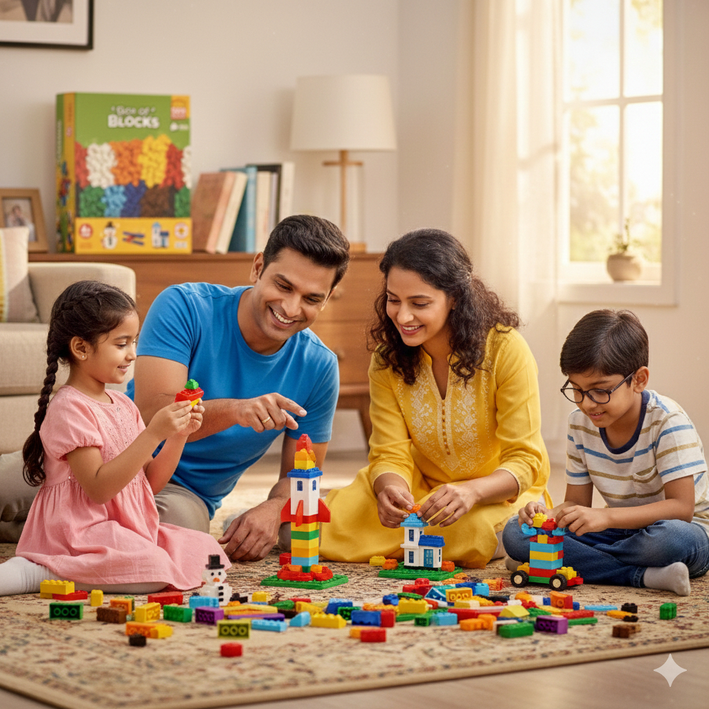 Box of Blocks – 1000 Pieces Building Blocks Set for Kids