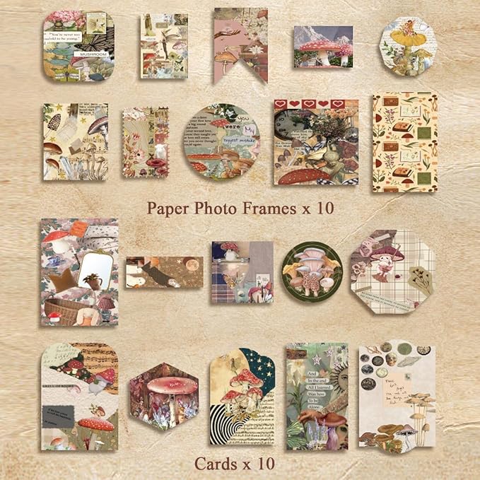 Mushroom Chronology Vintage Journal Kit For Girls.