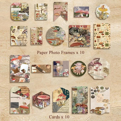 Mushroom Chronology Vintage Journal Kit For Girls.