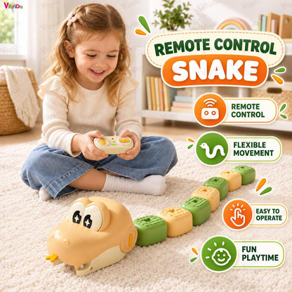 Remote Control Magnetic Snake with Music & LED Light for kids