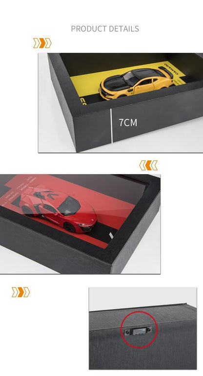 3D Supercar Wooden Frame – Luxury Car Wall Decor/ Collectibles