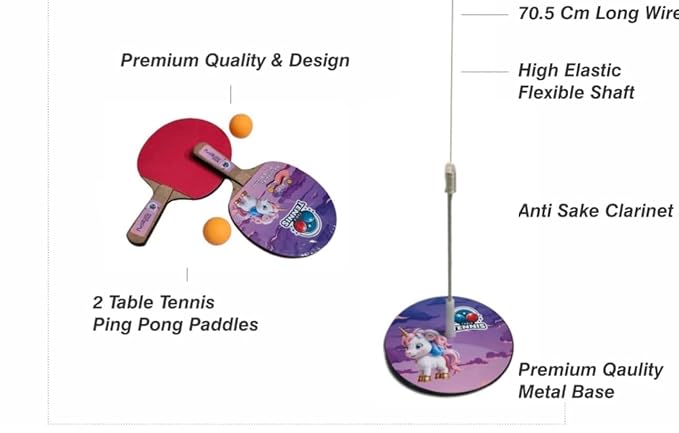 Table Tennis Rebound Trainer Set For Kids