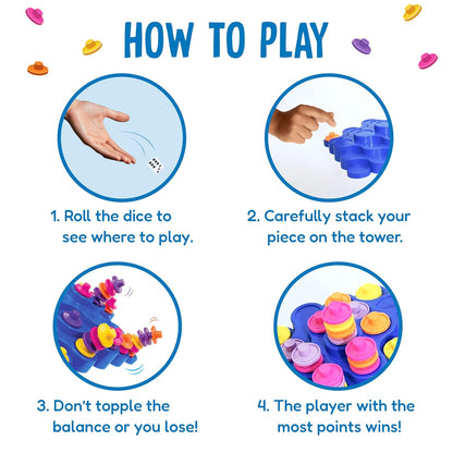 Original Topple - Strategy Game, Board Game for Kids, Adults and Families