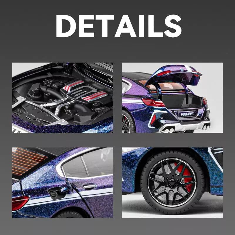 1:24 scale Die cast BMW M8 - Shimmer purple