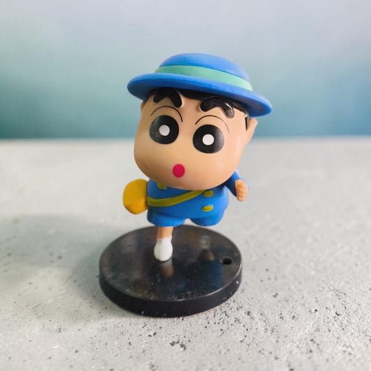 Shinchan Blue Adventure Figurine – Cute Cartoon Collectible ( 9 CM)
