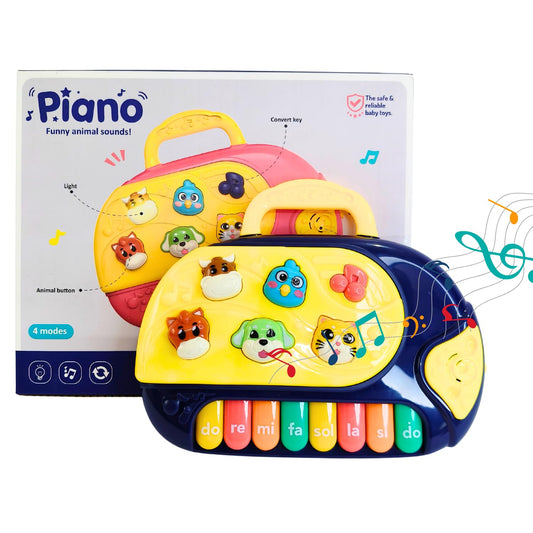Animal Sounds Musical Piano Toy for Kids – Interactive Learning Keyboard with Lights