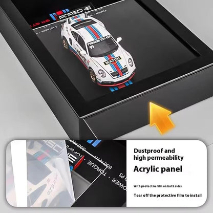 3D Supercar Wooden Frame – Luxury Car Wall Decor/ Collectibles