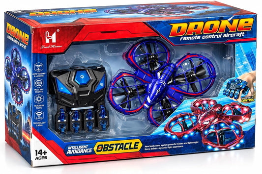 RC Flying Drone with Obstacle Avoidance with 360° Flips & Hand Gesture Control
