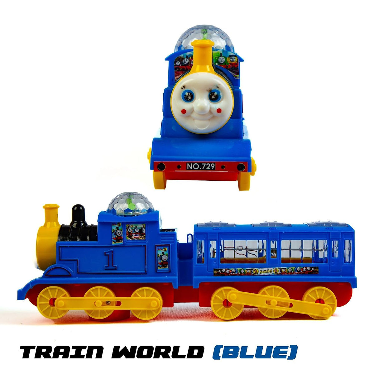 Miniature Toy Train with Track for Kids - Light and Music