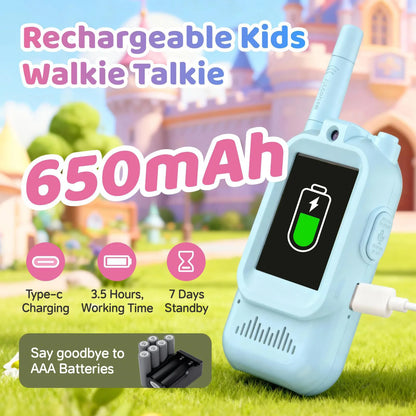 Kids Smart Video Walkie Talkie - Type C charging