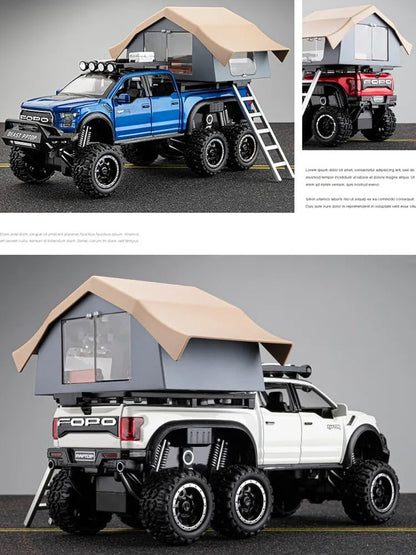 1:24 Die cast - Ford Raptor Motorhome (White)