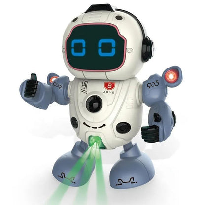 New Fog Shooting Robot Walking Hand Moving Dancing Spray Robot with shooting Toy Set for Kids