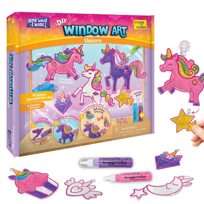 Window Art Unicorn | Glass Painting Kit for Girls | DIY
