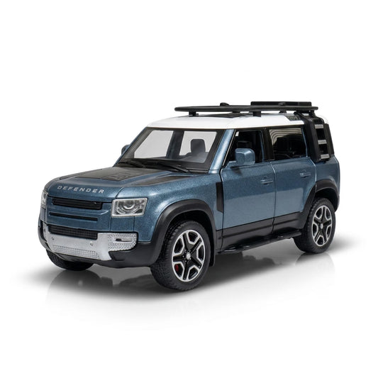 1:24 scale Land Rover Defender Die-Cast Model SUV – Dark Grey Edition