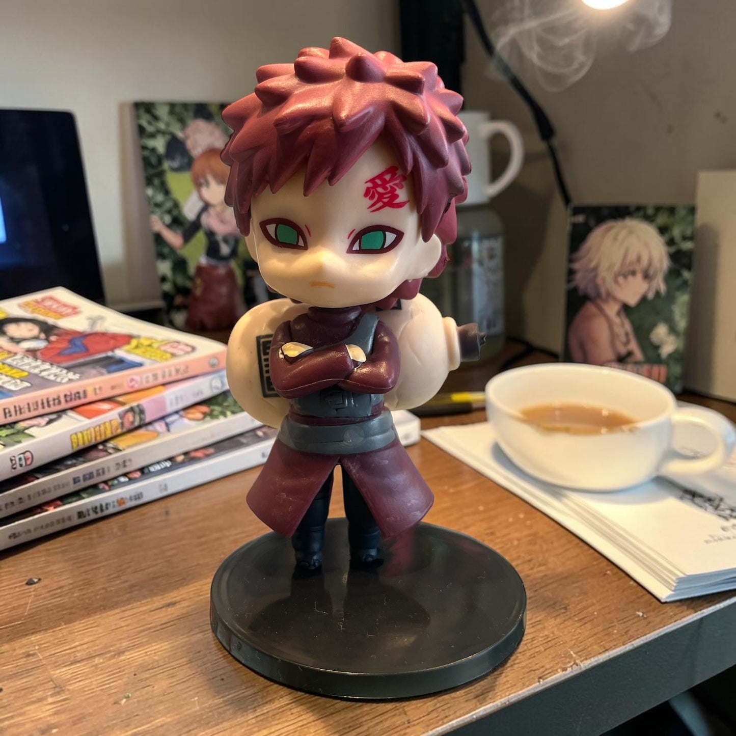Gaara Chibi Figure – Naruto Anime Mini Collectible PVC Action Toy for Desk, Shelf & Manga Decor