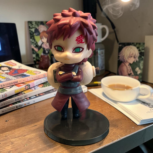 Gaara Chibi Figure – Naruto Anime Mini Collectible PVC Action Toy for Desk, Shelf & Manga Decor