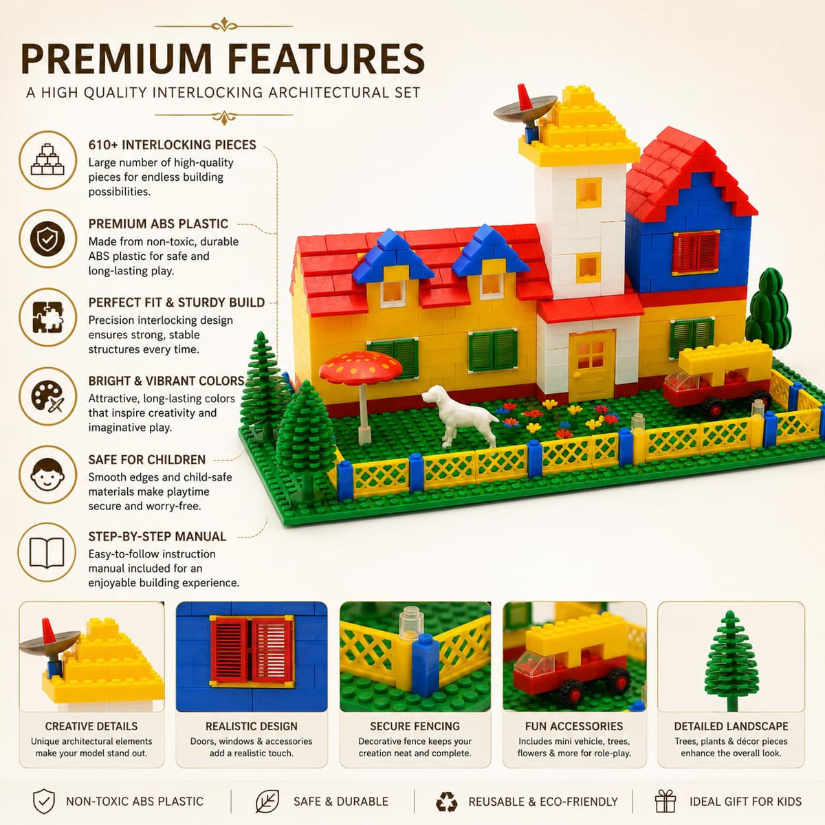 Senior Architect Building Blocks Set | 610 Piece