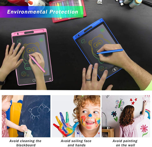 8.5" LCD Writing Tablet – Colorful Doodle Board for Kids (Ages 3–6, Assorted Colors)