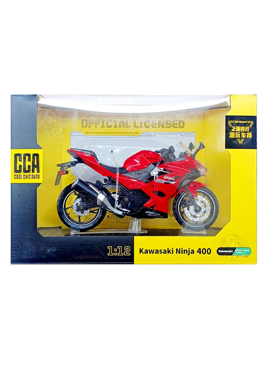 1:13 scale CCA Premium Kawasaki Ninja 400 - Red / Black