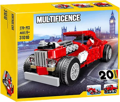 Construction Kit Building Block toy - Red Racing Car (278 Pcs)