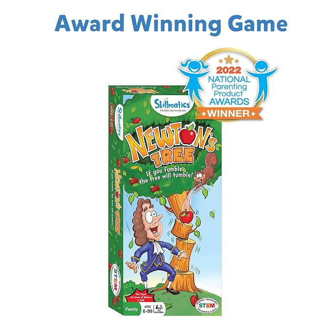 Newton's Tree | Fun Family Game of A Tumbling Tree | Balancing, Stacking, Strategy and Skill Building for Ages 6-99 | Gifts for Kids.
