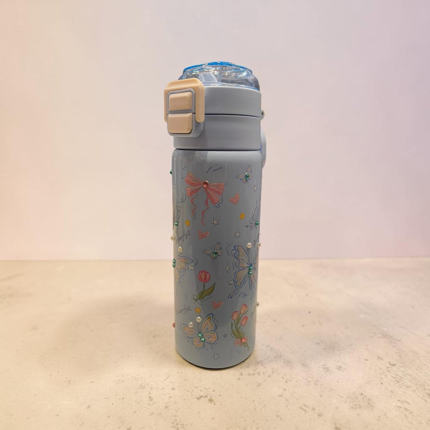 Butterfly Blossom Stainless Steel Water Bottle