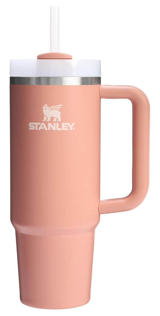 Light Pink Travel Tumbler with Handle, Straw & Lid – 1.18 L