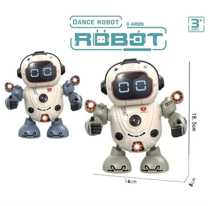 New Fog Shooting Robot Walking Hand Moving Dancing Spray Robot with shooting Toy Set for Kids