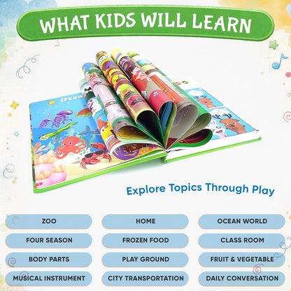 12-in-1 Interactive Musical Learning Book for Kids (1–5 Years)
