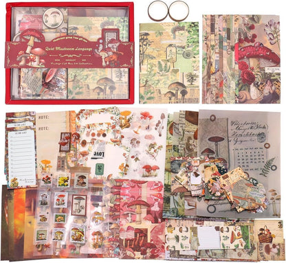 Mushroom Chronology Vintage Journal Kit For Girls.