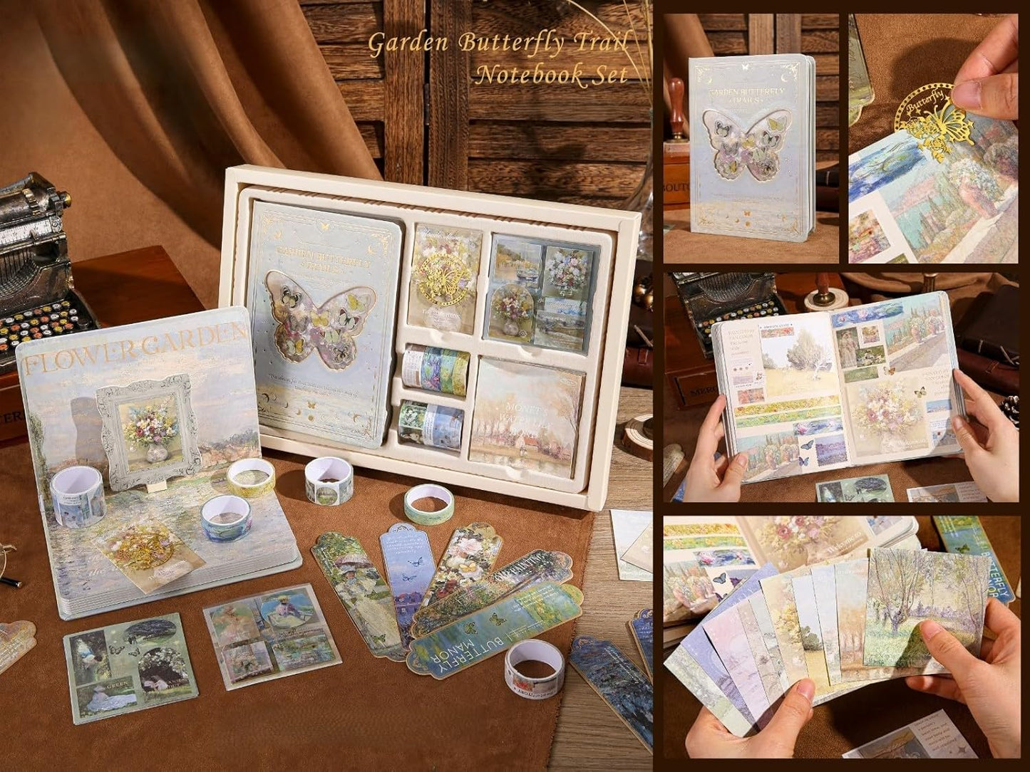 Butterfly Fantasy Vintage Scrapbook & Journaling Kit