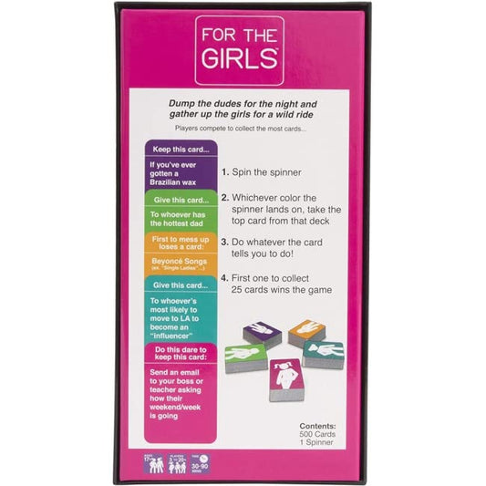 For The Girls party cards game for Girls