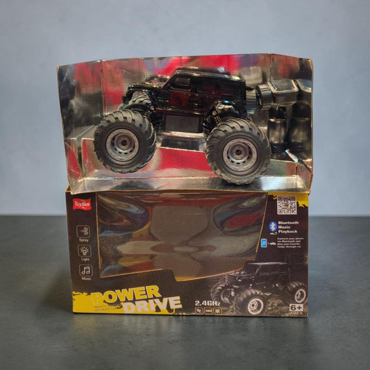 Remote Control Off-Road Monster Truck, 4WD RC Car with Bluetooth Music, Lights & Water Spray