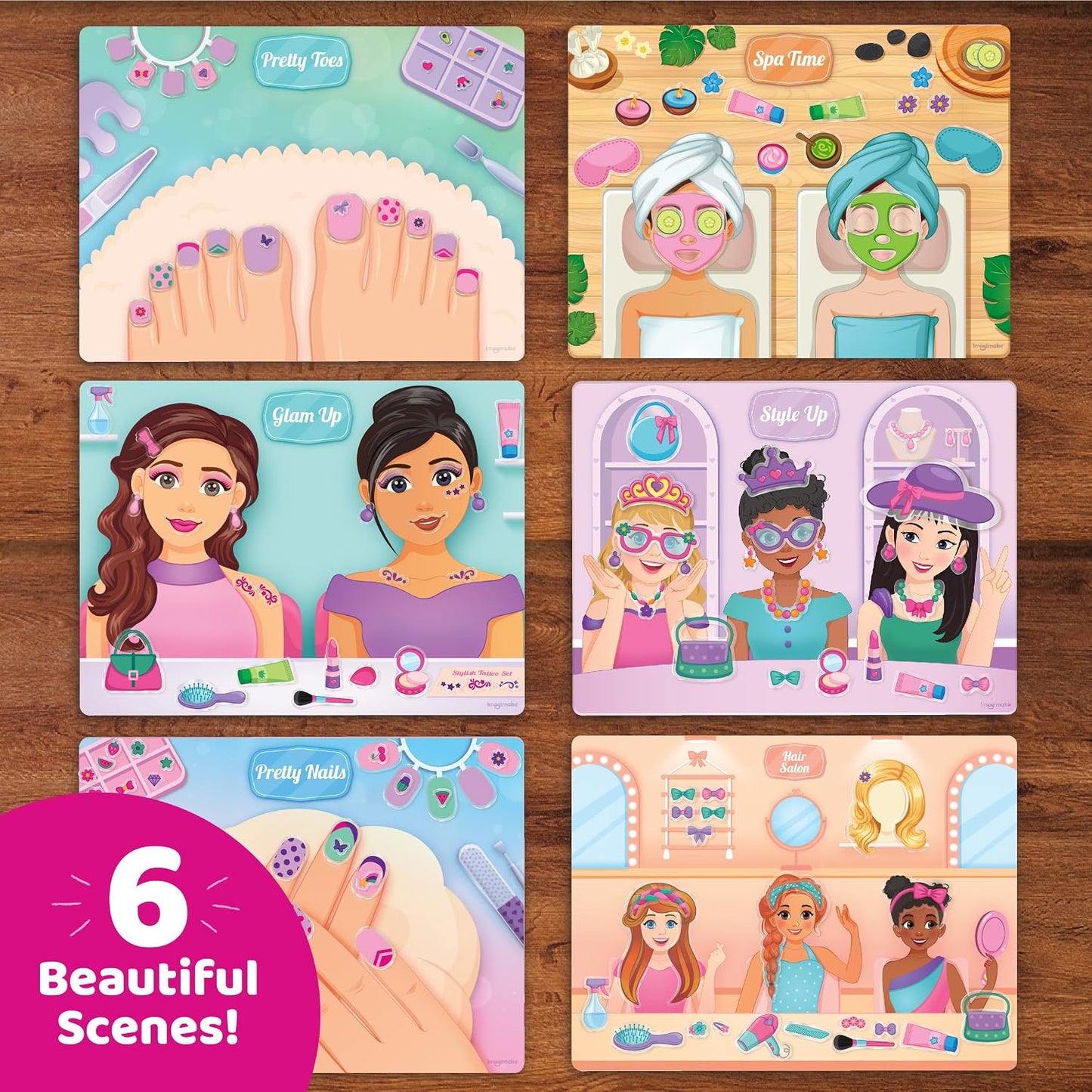 Reusable Sticker Hair & Makeup - perfect travel activity