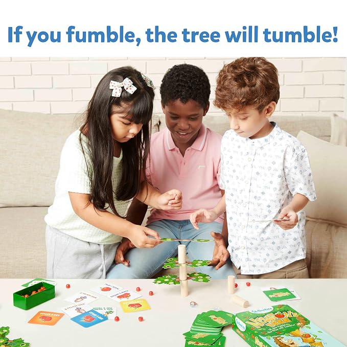 Newton's Tree | Fun Family Game of A Tumbling Tree | Balancing, Stacking, Strategy and Skill Building for Ages 6-99 | Gifts for Kids.