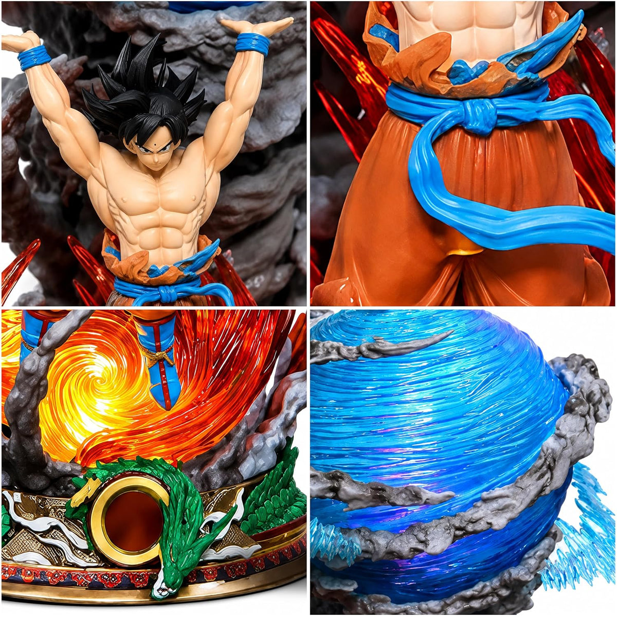Anime Warrior Energy Storm Display Figure with light (30 CM)