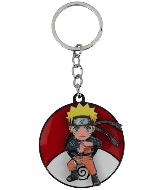 Anime Rotating Metal Keychain – 360° Spin Alloy Key Ring