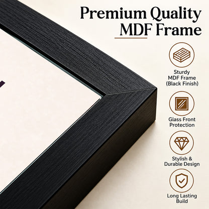 Muzan Demon Slayer Wall Poster with Frame – 12 × 18 Inch Vibrant Artwork | Ready to Hang