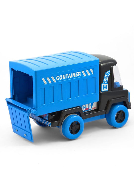 Plastic Cargo Container Truck Toy for Kids – Realistic Transport Vehicle with Openable Rear Door – Durable & Safe Toy for Boys & Girls – Educational & Imaginative Play