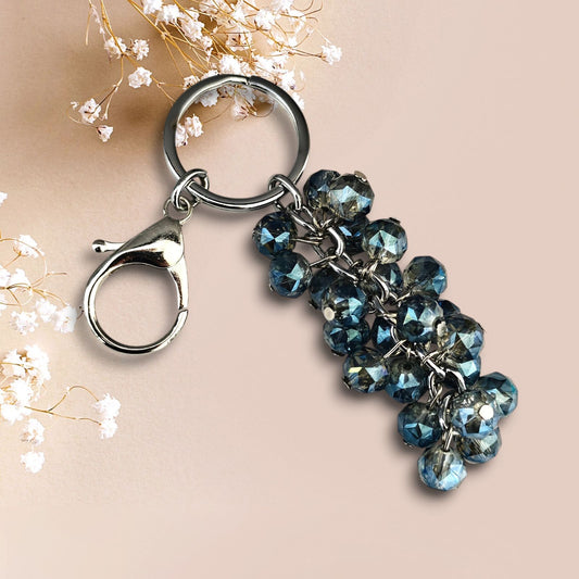 Blue Crystal Keychain