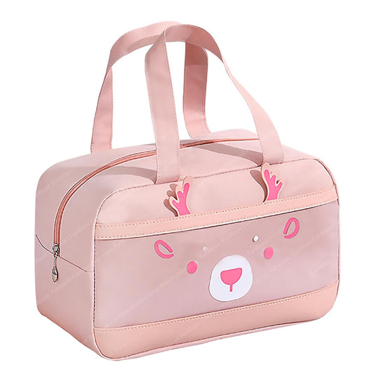Lunch Bag – Rectangle Shaped Multi-Purpose Insulated Travel Lunch Bag for Office, Lunch Box Carrying Bag for Women/Men/Tiffin/Storage Bag for Lunch Box, Tiffin Bag (Peach)