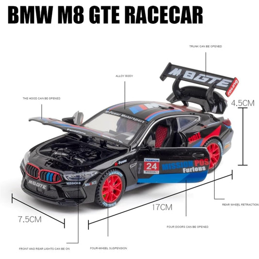 Diecast M8 GTE Toy Car 1:24